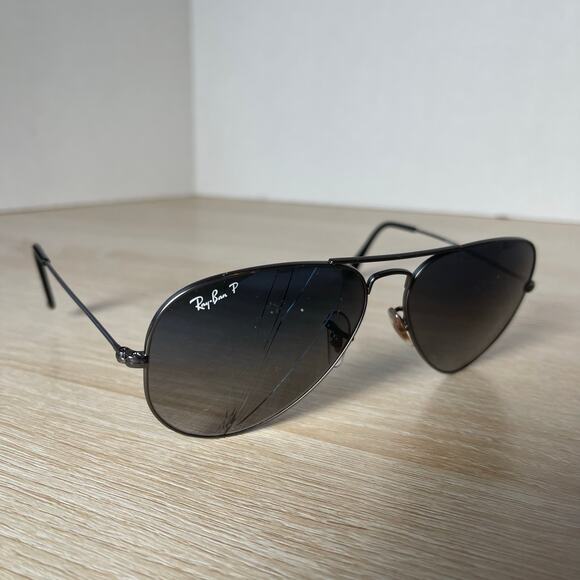 Ray-Ban RB3025 Aviator Large Metal Sunglasses Gunmetal FRAMES ONLY 58-14-135 - Picture 1 of 8